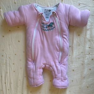 Baby Merlin's Magic Sleepsuit in Pink Fleece - Size Small 3-6 Months (12-18lbs)